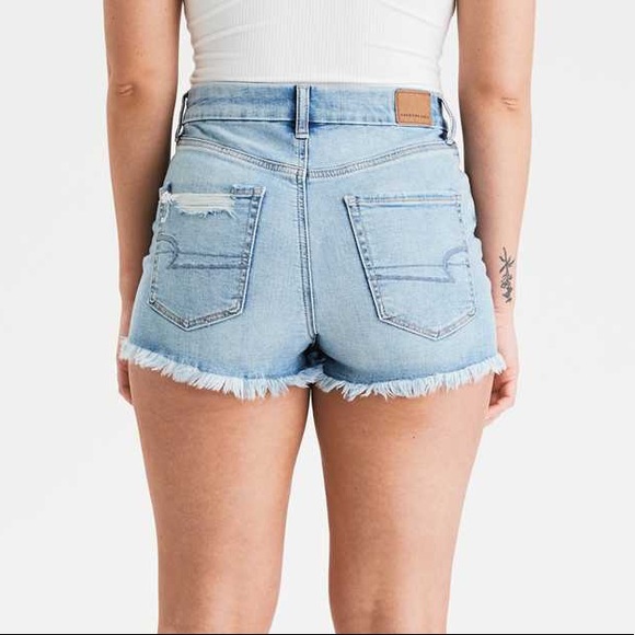 AE Curvy High Waisted Short Shorts - Picture 3 of 6